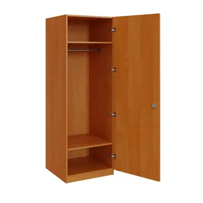 Q 11-60 skříň šatní, 1-dvéřová, 600x600x1800mm, olše jantar